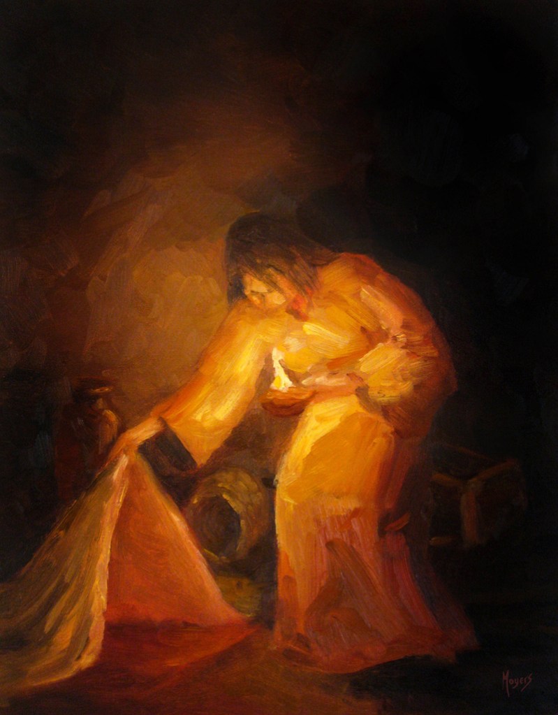 Moyers, Mike. The Seeker, from Art in the Christian Tradition, a project of the Vanderbilt Divinity Library, Nashville, TN. http://diglib.library.vanderbilt.edu/act-imagelink.pl?RC=57153 [retrieved October 25, 2020]. Original source: Mike Moyers, https://www.mikemoyersfineart.com/